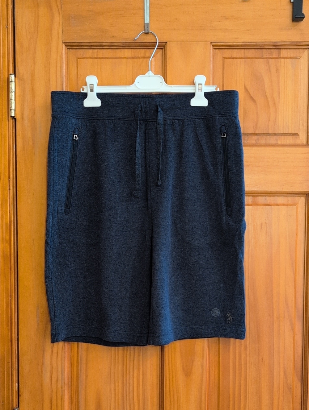 Classic Men's Athletic Drawstring Shorts - Navy Blue